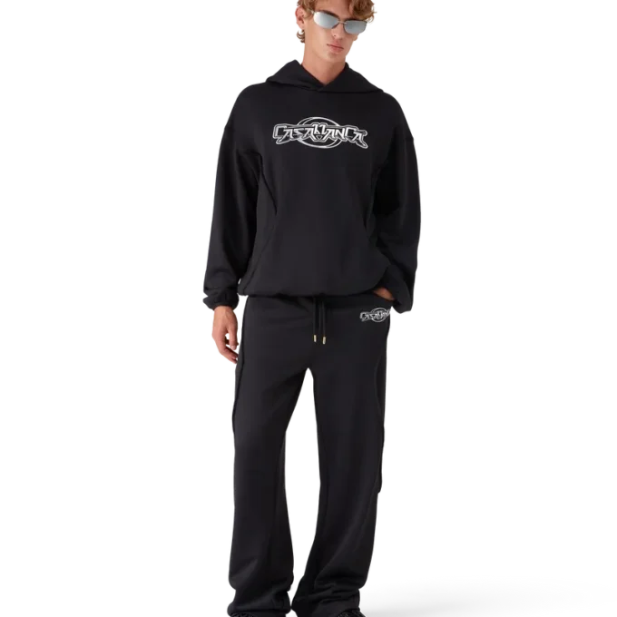 Oversized-Sweatshirt mit Kapuze und Einsätzen