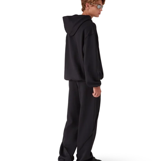 Oversized-Sweatshirt mit Kapuze und Einsätzen