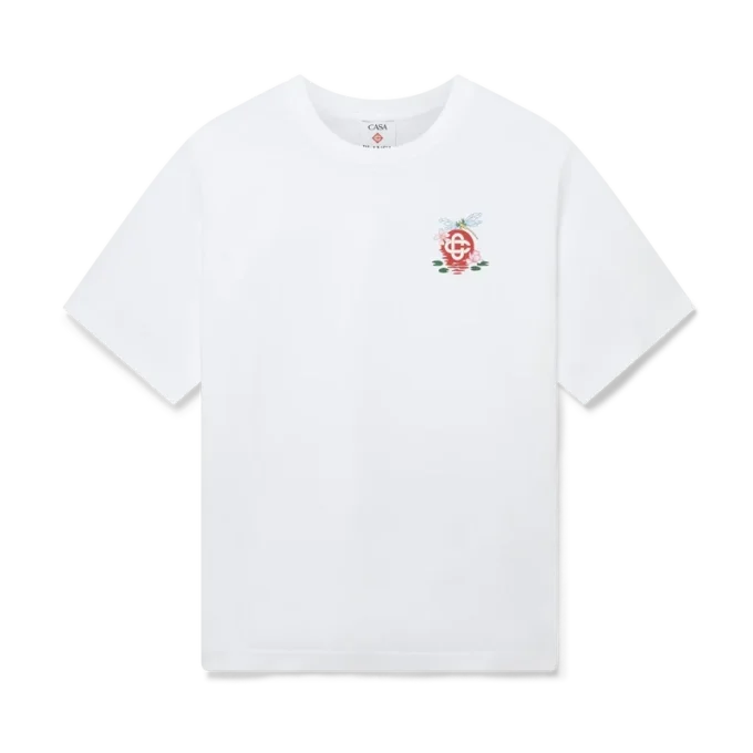 Oversized-T-Shirt mit kurzen Ärmeln und Libellen-Blumenmuster auf den Shorts Oversized-T-Shirt mit kurzen Ärmeln und Libellen-Blumenmuster auf den Shorts