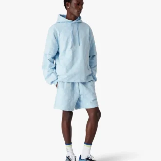 Oversized-T-Shirt mit Monogramm-Applikation und kurzen Ärmeln