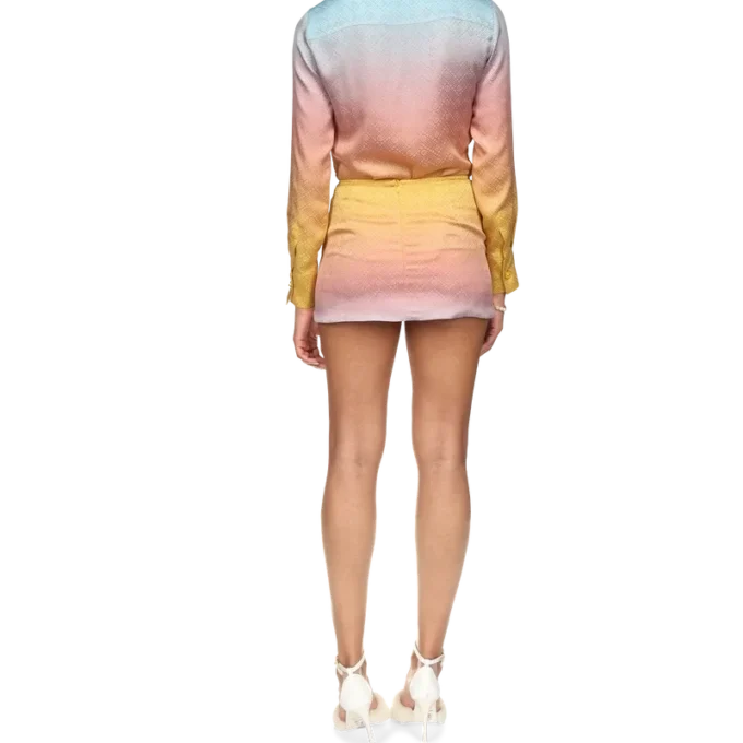 Ping-Pong-Seidenrock mit Farbverlauf Ping-Pong-Seidenrock mit Farbverlauf