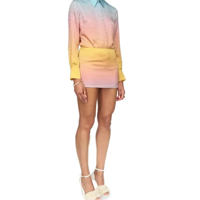 Ping-Pong-Seidenrock mit Farbverlauf Ping-Pong-Seidenrock mit Farbverlauf