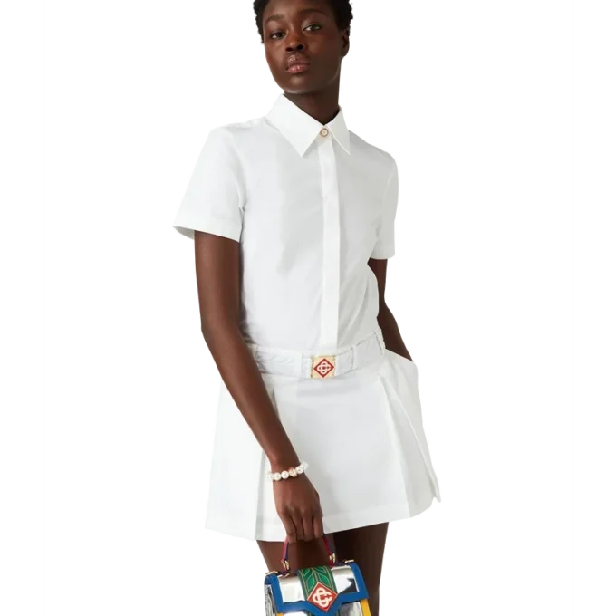 Plissiertes Tennis-Minikleid Plissiertes Tennis-Minikleid