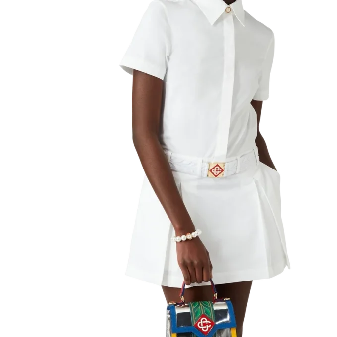 Plissiertes Tennis-Minikleid Plissiertes Tennis-Minikleid