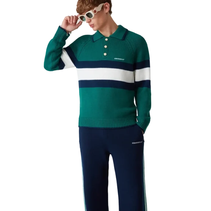 Polohemd mit Farbblock-Design