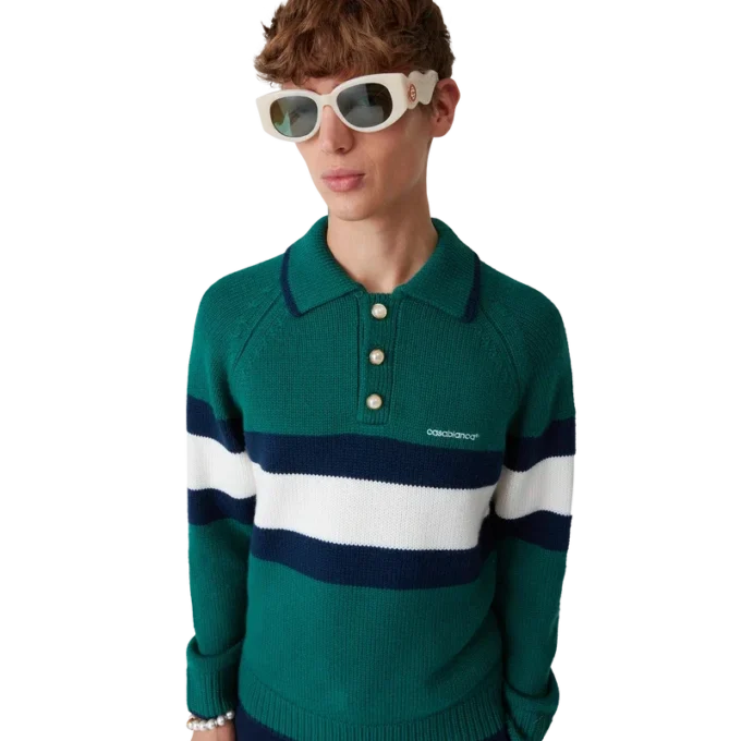 Polohemd mit Farbblock-Design