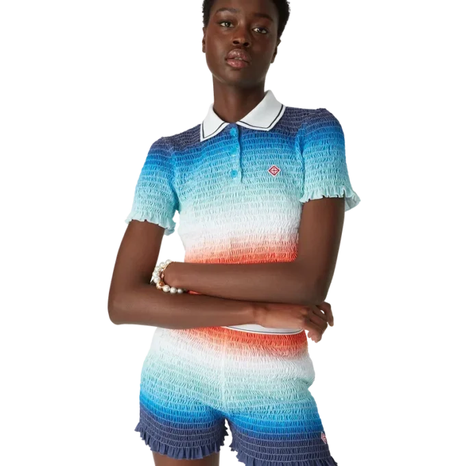 Polohemd mit Farbverlauf