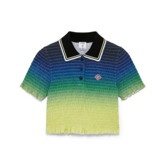 Polohemd mit Farbverlauf und kurzen Ärmeln