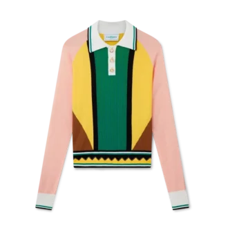 Polohemd mit grafischen Einsätzen