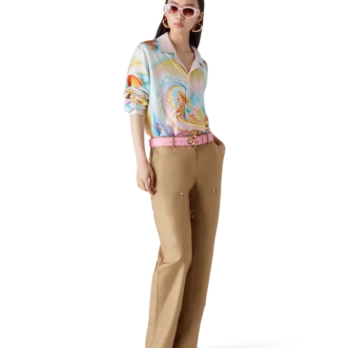 Psychedelic Nirvana Langarm-Seidenhemd Psychedelic Nirvana Langarm-Seidenhemd