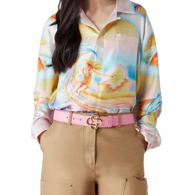 Psychedelic Nirvana Langarm-Seidenhemd Psychedelic Nirvana Langarm-Seidenhemd