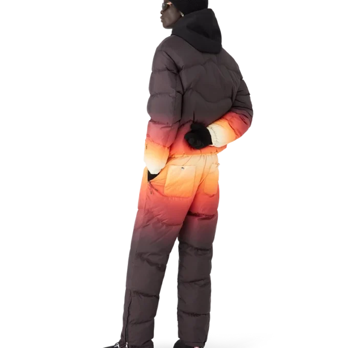 Pufferjacke mit Farbverlauf