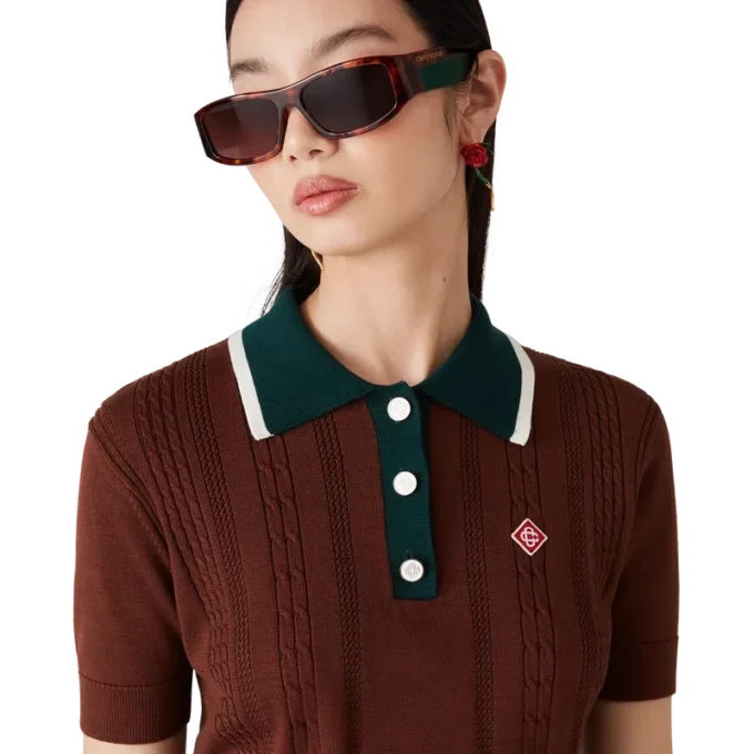 Rechteckige Sonnenbrille in Schildpattoptik Rechteckige Sonnenbrille in Schildpattoptik