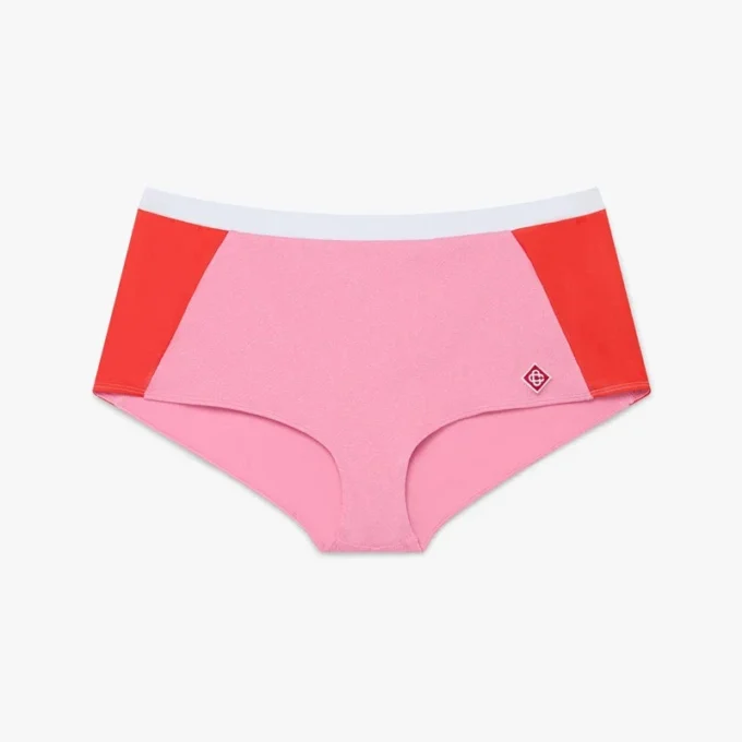 Rosa Monogram-Bikini-Shorts Rosa Monogram-Bikini-Shorts