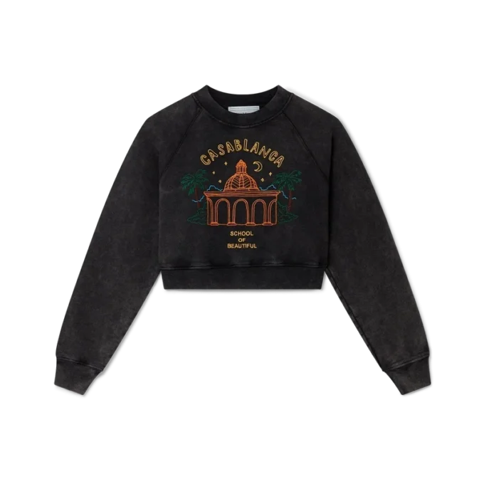 School of Beautiful Cropped Sweatshirt School of Beautiful Cropped Sweatshirt