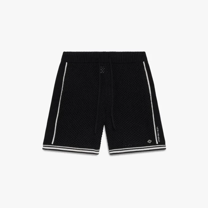Schwarze Mesh-Shorts Schwarze Mesh-Shorts
