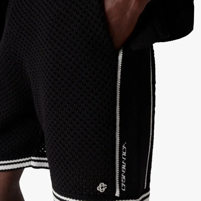 Schwarze Mesh-Shorts Schwarze Mesh-Shorts