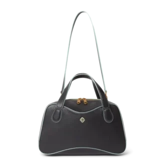 Schwarze Mini-Louise-Tasche