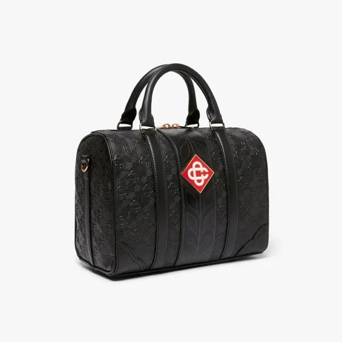 Schwarze Mini-Monogram-Wochenendtasche