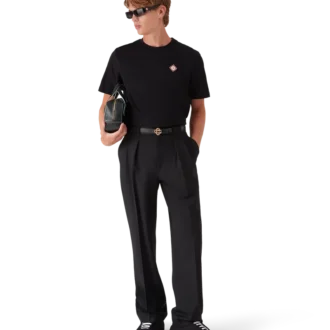 Schwarzer Arch-Strick-Sneaker für Herren