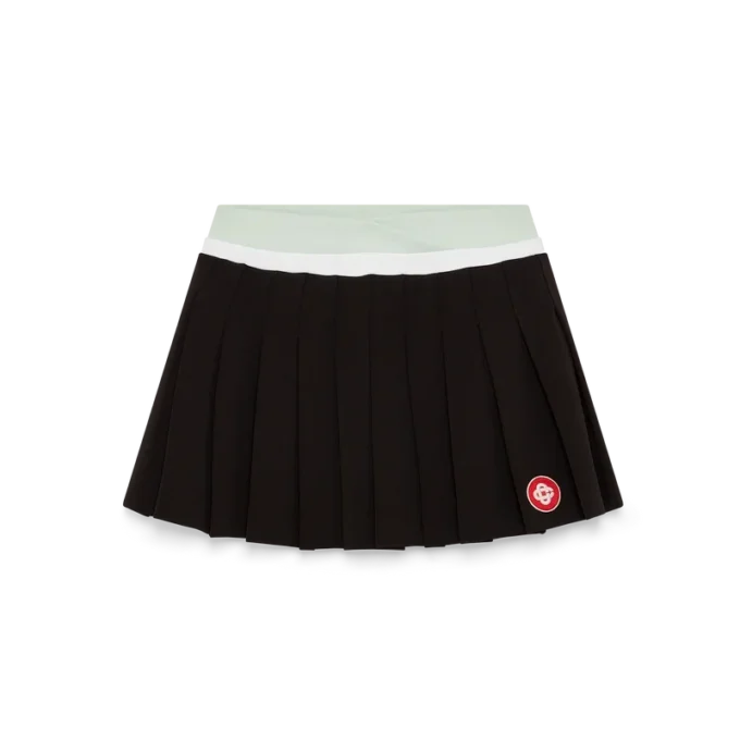 Scuba-Minirock mit Falten