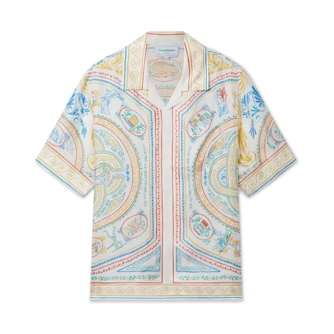 Seidenhemd „Crayon Vase“ Seidenhemd „Crayon Vase“