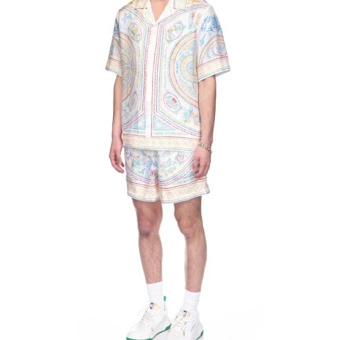 Seidenhemd „Crayon Vase“ Seidenhemd „Crayon Vase“