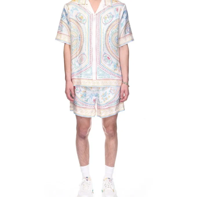 Seidenhemd „Crayon Vase“ Seidenhemd „Crayon Vase“