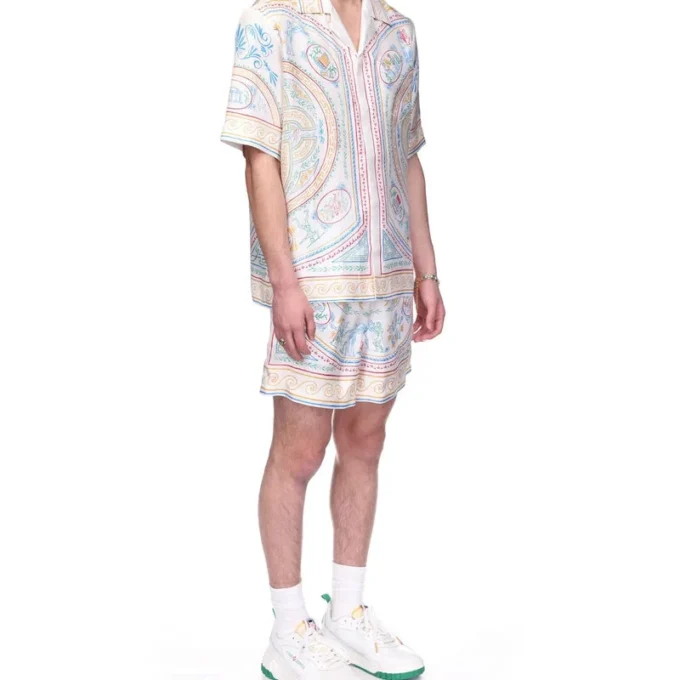 Seidenhemd „Crayon Vase“ Seidenhemd „Crayon Vase“