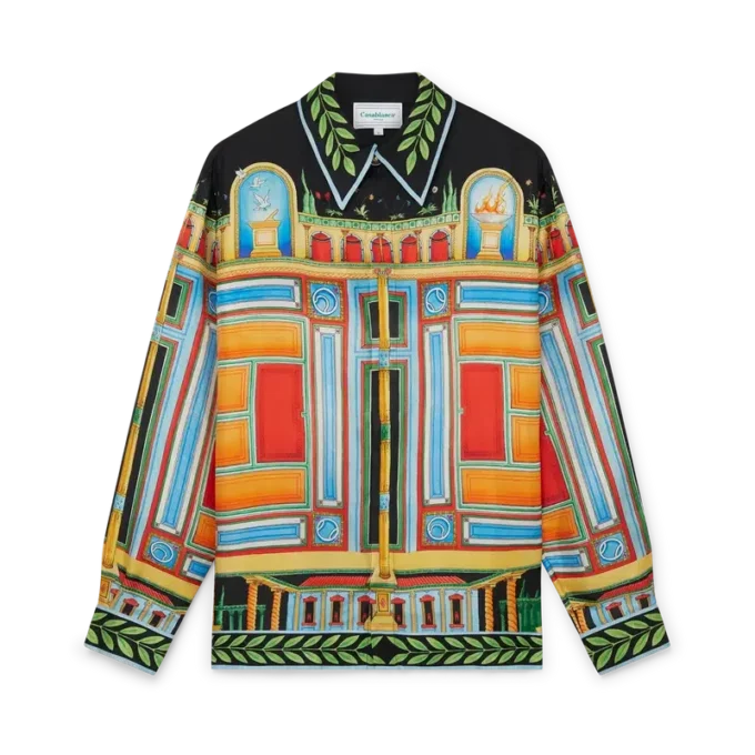 Seidenhemd „Le Palais En Fleur“