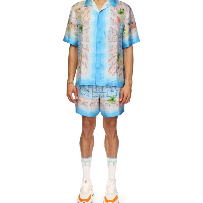 Seidenhemd „Le Plongeon“