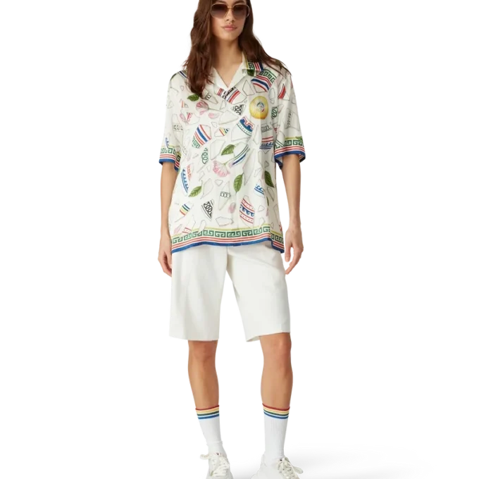 Seidenhemd „Le Vase Brise“