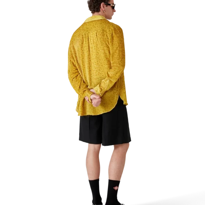 Seidenhemd mit Devora-Blumenmuster Seidenhemd mit Devora-Blumenmuster