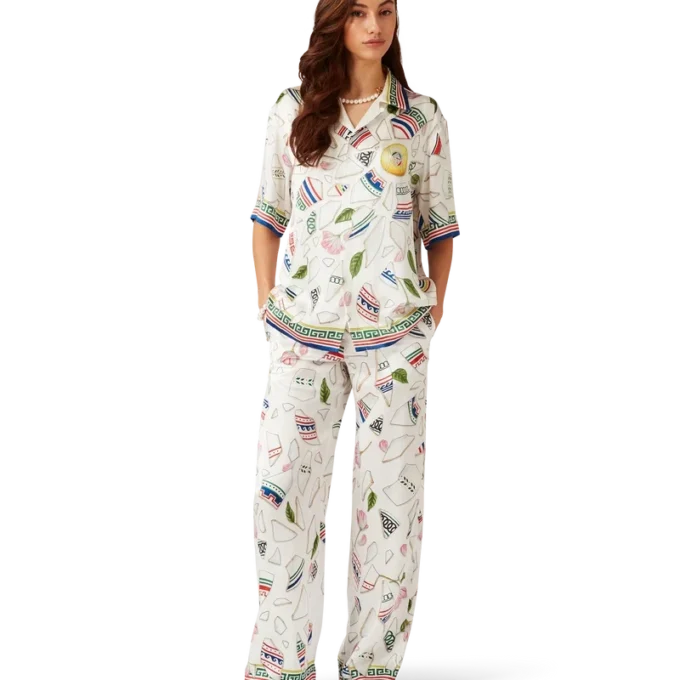 Seidenhose „Le Vase Brise“