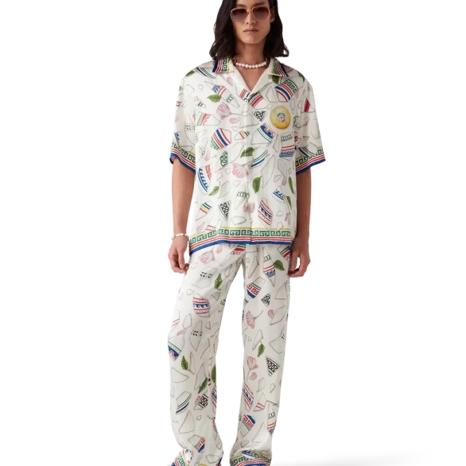 Seidenhose „Le Vase Brise“