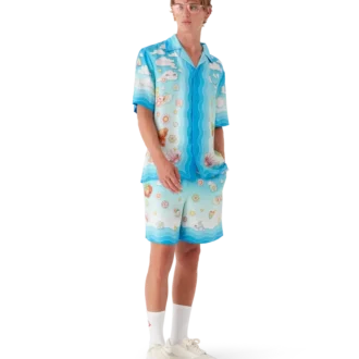 Seidentwill-Shorts mit Kawaii-Motiv