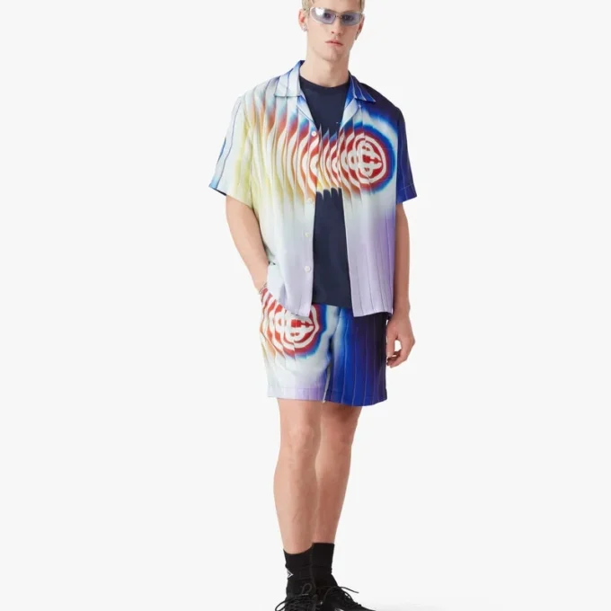 Shockwave Kurzarm-Seidenhemd