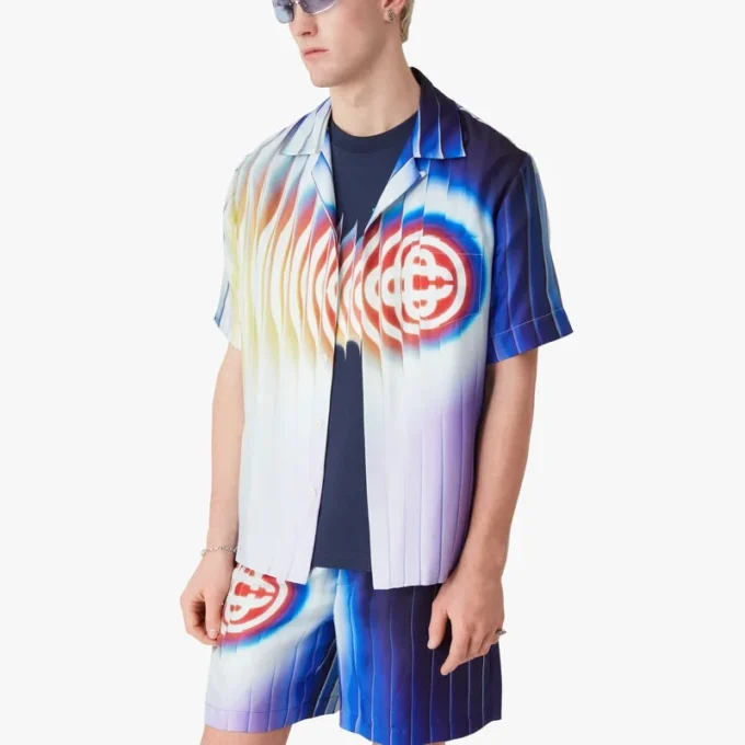 Shockwave Kurzarm-Seidenhemd