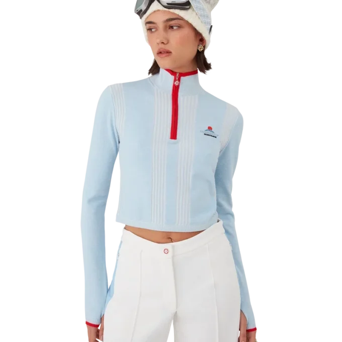 Ski Merino Base Layer Crop Top