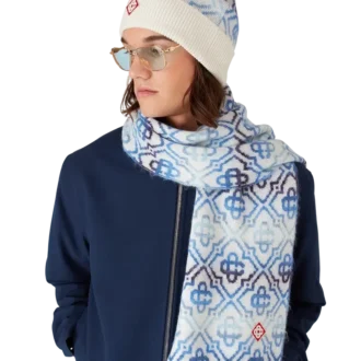 Space-Dye-Monogramm-Mütze aus Merinowolle