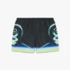 Sporchid Black Printed Swim Shorts