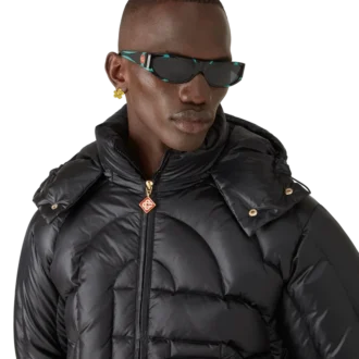 Sportsonnenbrille in Schwarz und Mint