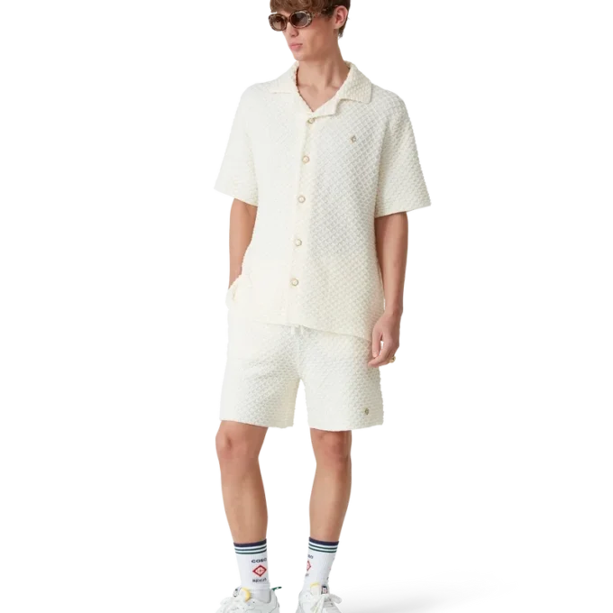 Strick-Shorts mit Struktur Strick-Shorts mit Struktur