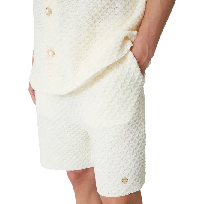 Strick-Shorts mit Struktur Strick-Shorts mit Struktur