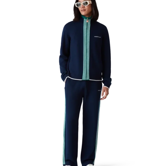 Strick-Tennis-Trainingsjacke Strick-Tennis-Trainingsjacke