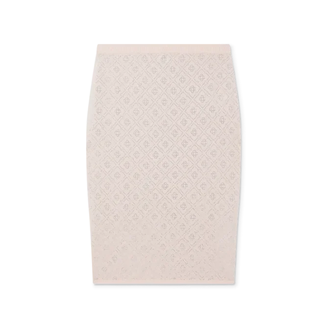 Strickrock mit Kristall-Monogramm