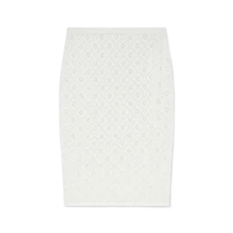 Strickrock mit Kristall-Monogramm