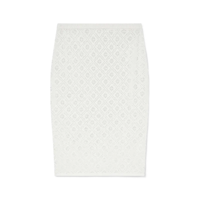 Strickrock mit Kristall-Monogramm Strickrock mit Kristall-Monogramm