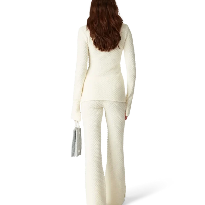 Strukturierte Strickhose