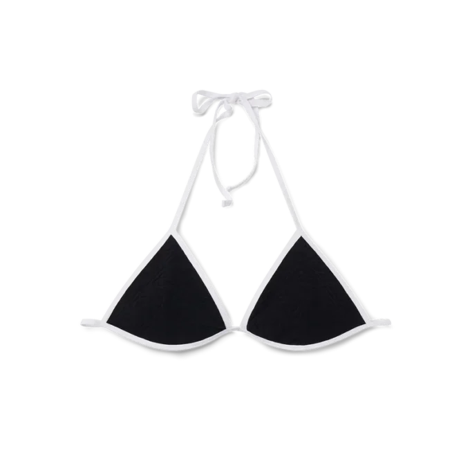 Strukturiertes Bikini-Oberteil